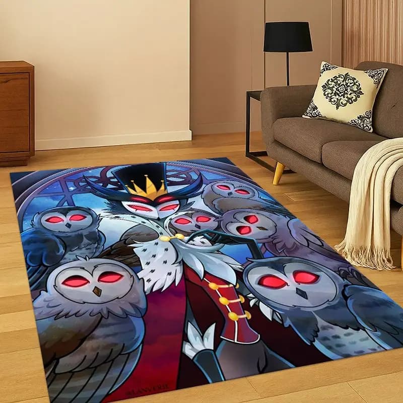 Cartoon H-Hazbin Hotel Charlie Carpet Rug for Bedroom Living Room Sofa Playroom Doormat Home Decor, Game Area Rug Non-slip