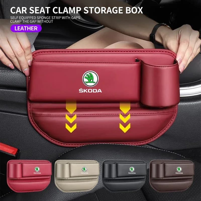 Seggiolino auto fessura Gap Storage Bag Portabevande Scatola organizer per fessure per skoda octavia a5 a4 fabia superb rapid mk3 yeti Accessori