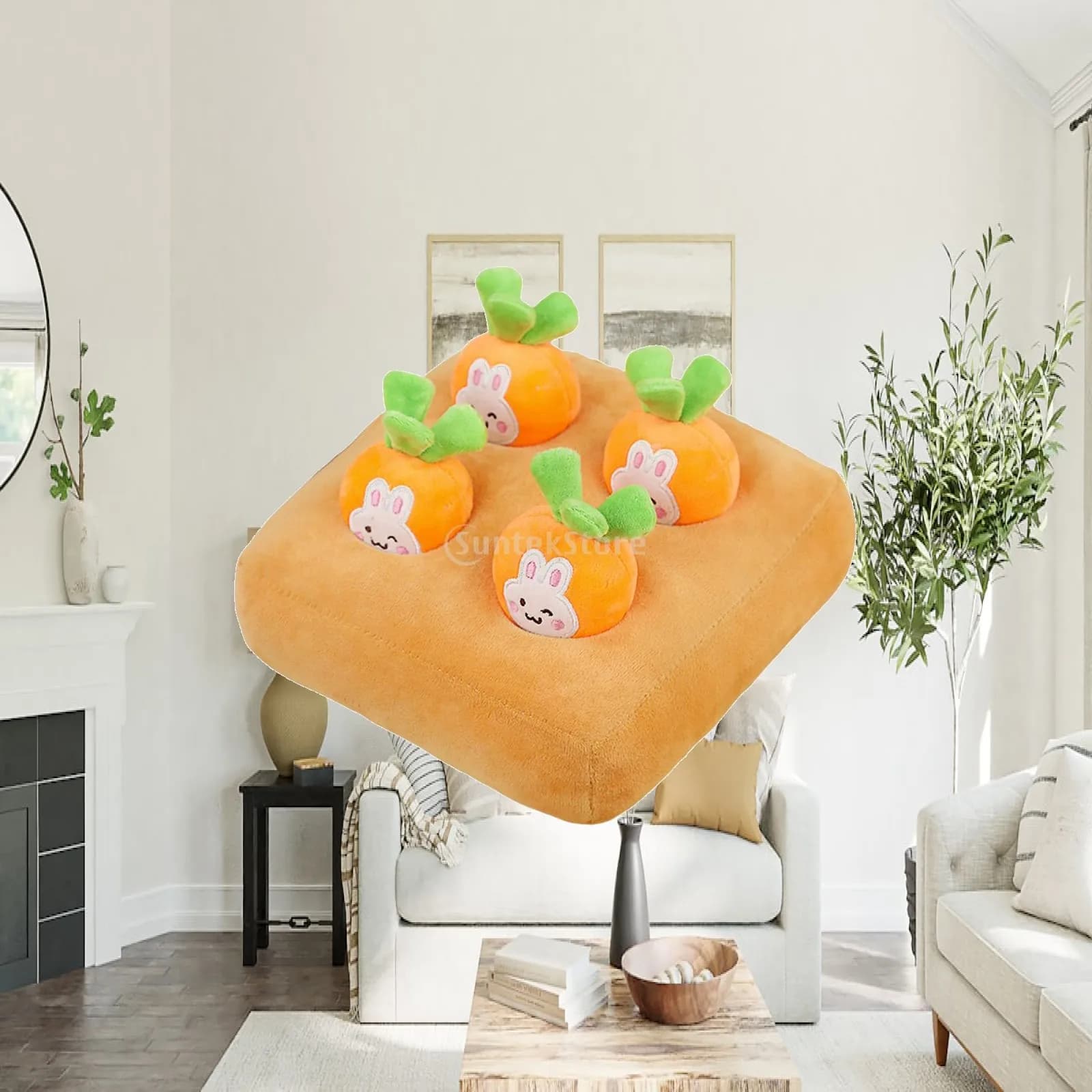 Soft Toy Game Simulation Fruits Ground Mini Pillow Parent-child Interactive Toy