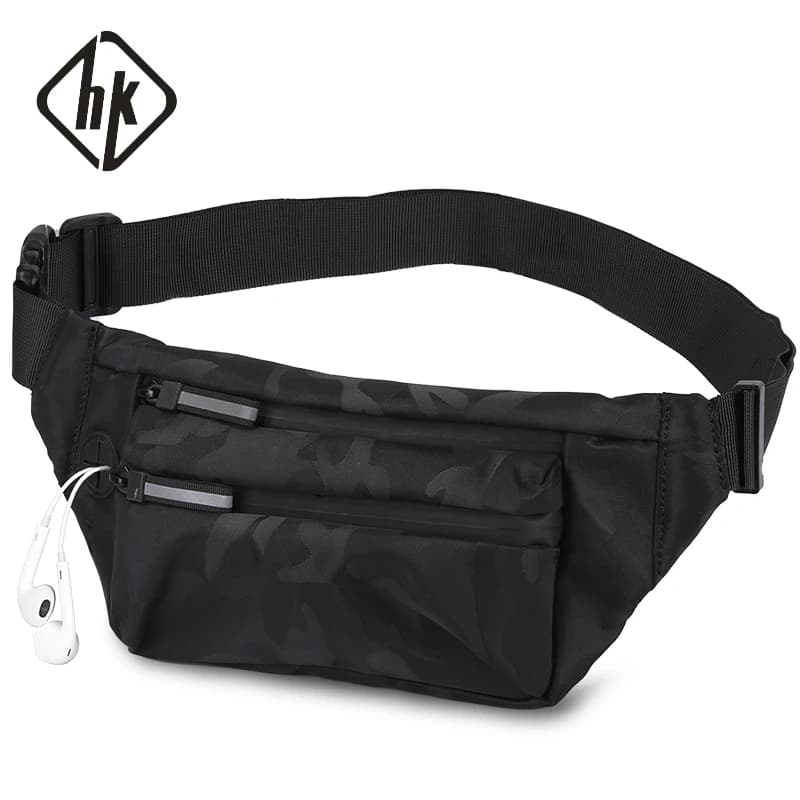HcanKcan marsupio da uomo impermeabile marsupio Casual borse a tracolla moda per uomo borsa a tracolla multifunzionale uomo marsupio