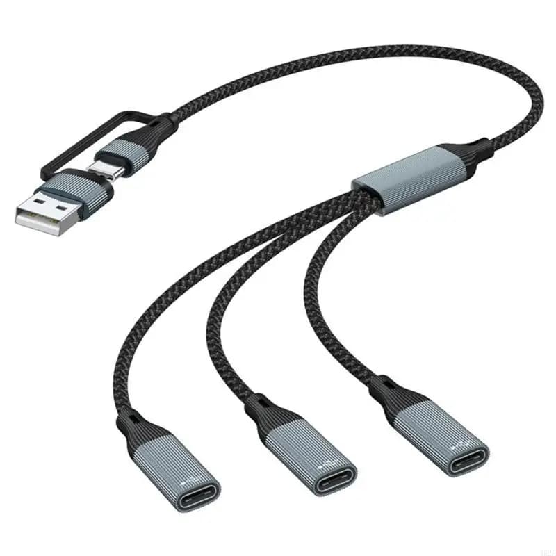 462E USB/Tipo C 1 maschio a 2/3 femmine connettori prolunga adattatore dati e ricarica