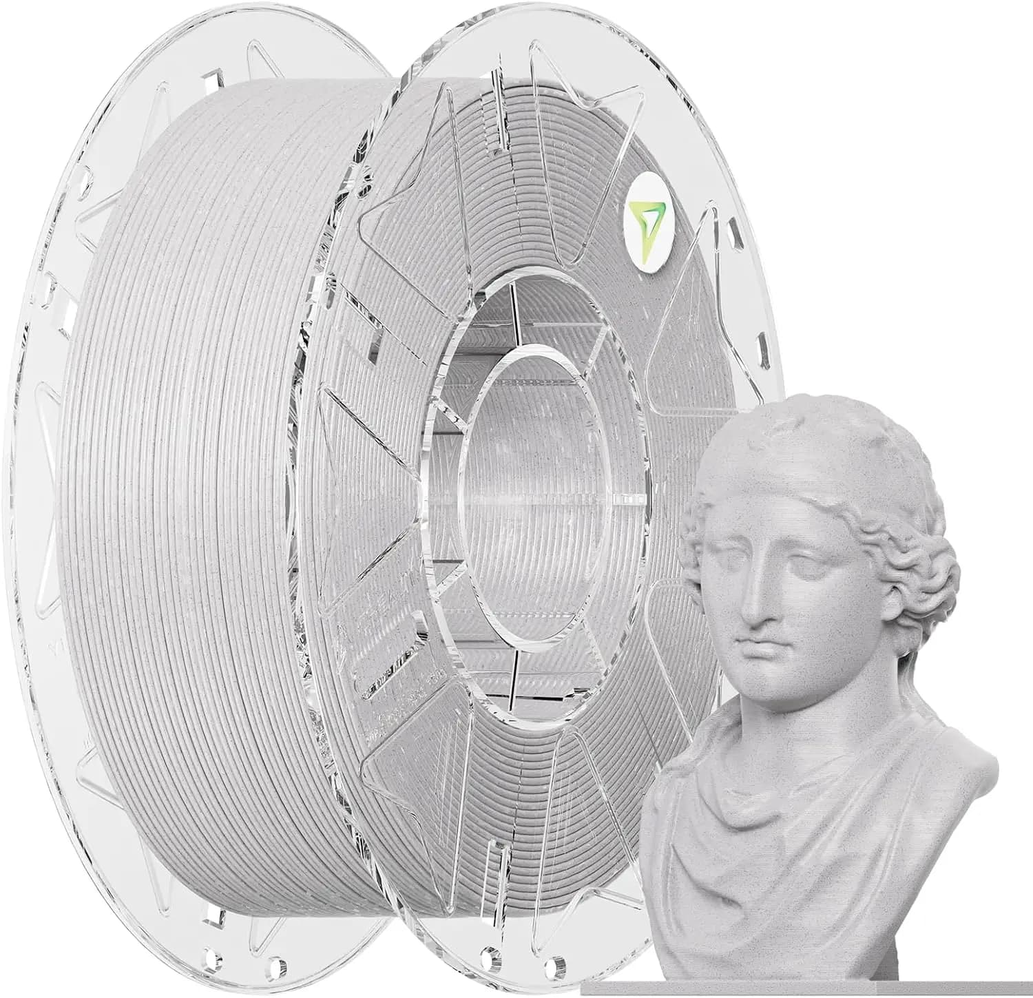 Marble PLA Filament 1.75mm 1KG, Realistic Stone-Like 3D Printer Filament, High Speed 30-600mm/s, Natural Texture for Most 3D Printers