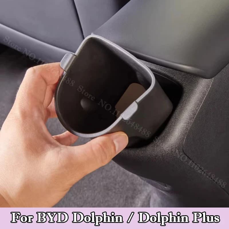Per BYD Dolphin: Vassoio portaoggetti centrale per auto in ABS, porta bicchieri posteriore, accessorio per interni auto Dolphin Plus