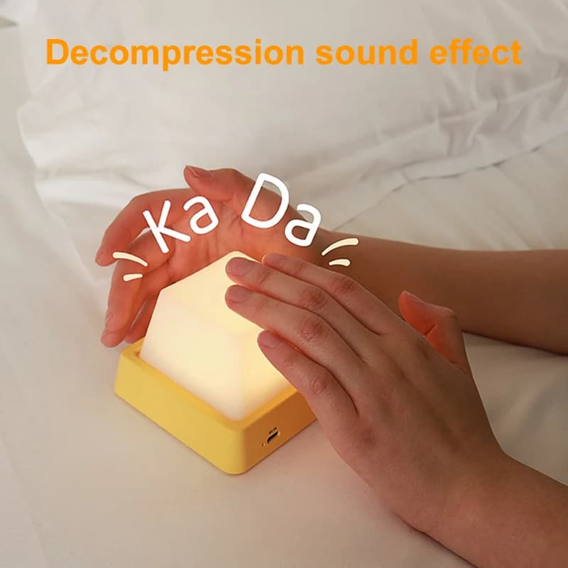 Luci notturne a LED Lampada da comodino Decorazione della stanza Lampada a LED ricaricabile USB Decor Vacanza Camera da letto del bambino per il regalo di compleanno