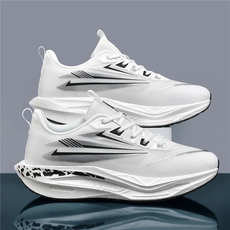 Running Shoes Men Carbon Board Speciality Marathon Sports Breathable Lightweight Women's Comfortable Athletic Nonskid Sneakers