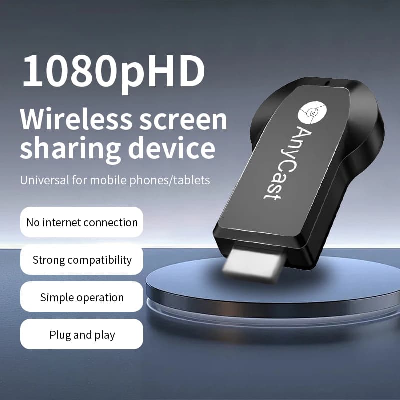 Il dispositivo di condivisione dello schermo del proiettore wireless mobile supporta iPhone, Android, casa, dormitorio, camera da letto, connessione portatile, TV, pro