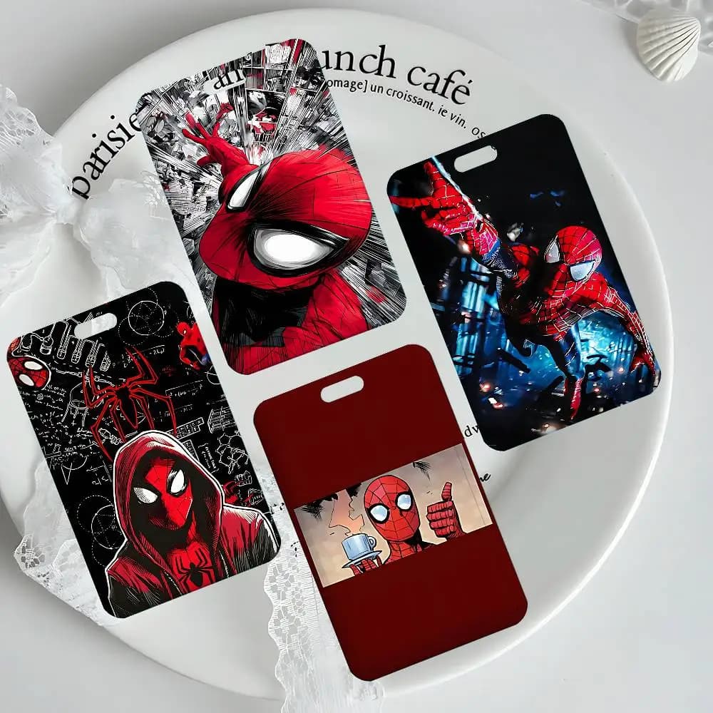 Cool-S-Spider-Man-S NFC Contactless Sliding Card Sleeve For Student Cards, Bus Cards, ID Cards, And Work Permits