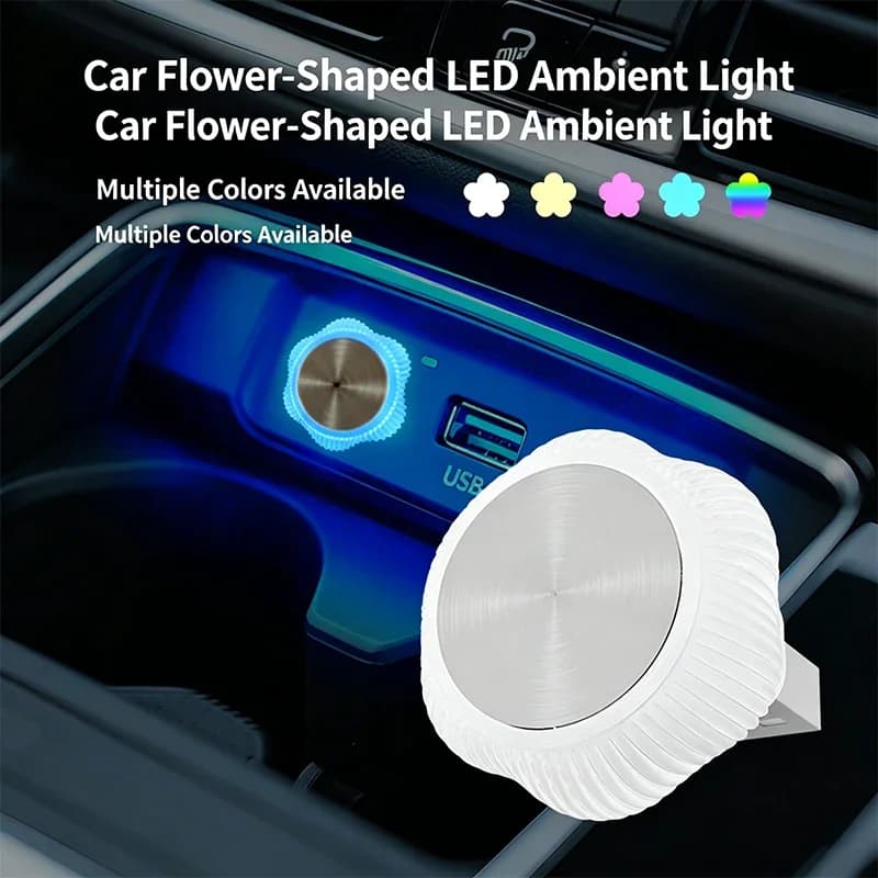 Luce ambientale a LED per interni auto, decorazione wireless, USB colorato, atmosfera luminosa, luce notturna, senza cablaggio