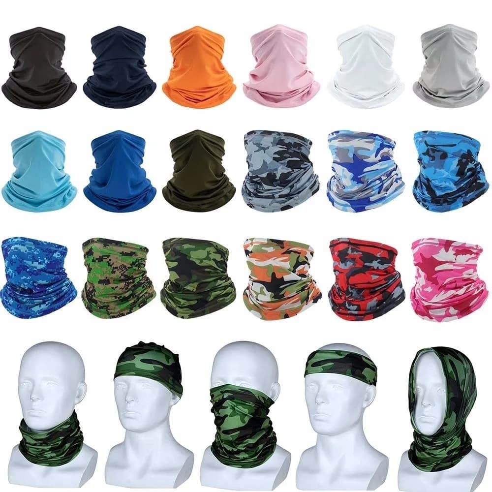 Sciarpa Turbante Multifunzione per Ciclismo, Bandana Unisex, Copricollo, Protezione Solare, Seta Ghiacciata, per Pesca, Escursionismo, Maschera per la Testa