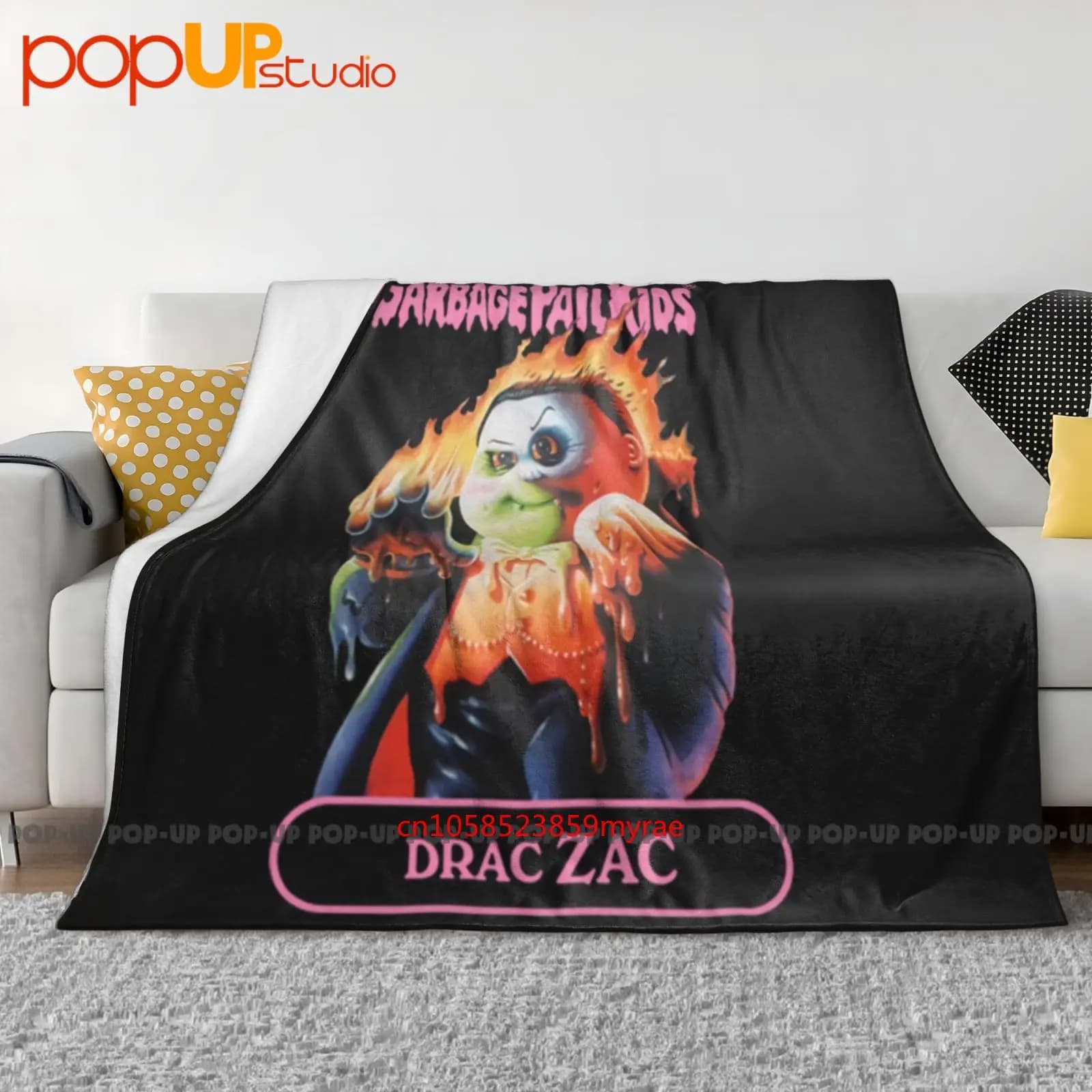 Super 7 X Secchio della spazzatura Bambini Drac Zac Vampira Dracula Film Coperta ultra morbida Trapunta Copridivano invernale Copriletto