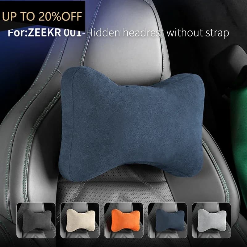 Cuscino di supporto lombare per seggiolino auto in Alcantara adatto per Zeerk X 001 009 Cuscino lombare Cuscino per il collo con memoria Accessori per auto