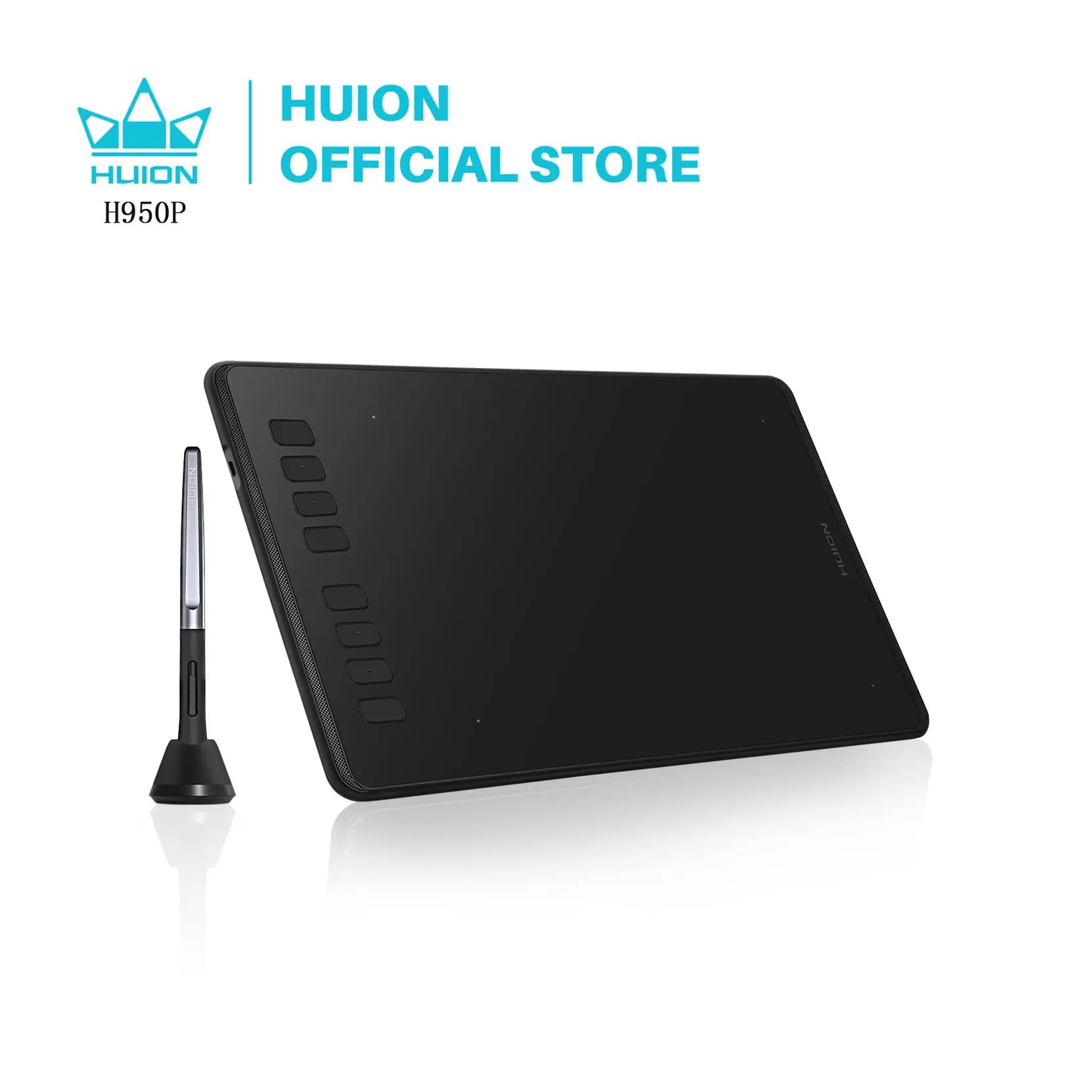 HUION tavolette grafiche ultraleggere H640P H950P tavoletta digitale con penna da disegno con stilo senza batteria per PC telefono Android
