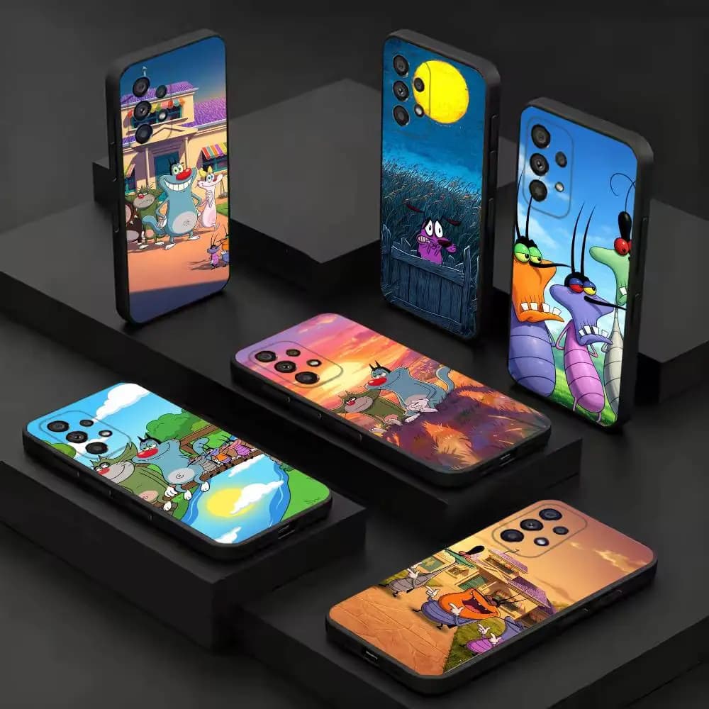 O-Oggy and the C-Cockroaches-S fashion Phone Case For Samsung S9,10,21,30,22,23,24,25,26,Ultra,Plus,Lite,FE,4,Black Smartphone