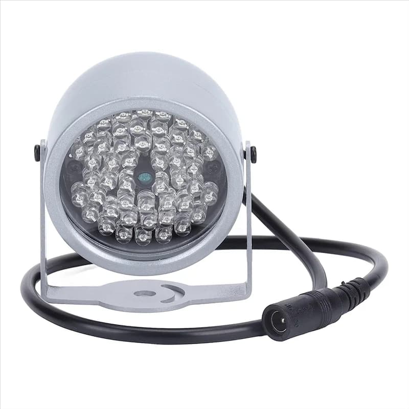 Illuminatori IR, luce a infrarossi per visione notturna 48 LED Lampada impermeabile per visione notturna Luce a infrarossi IR per interni