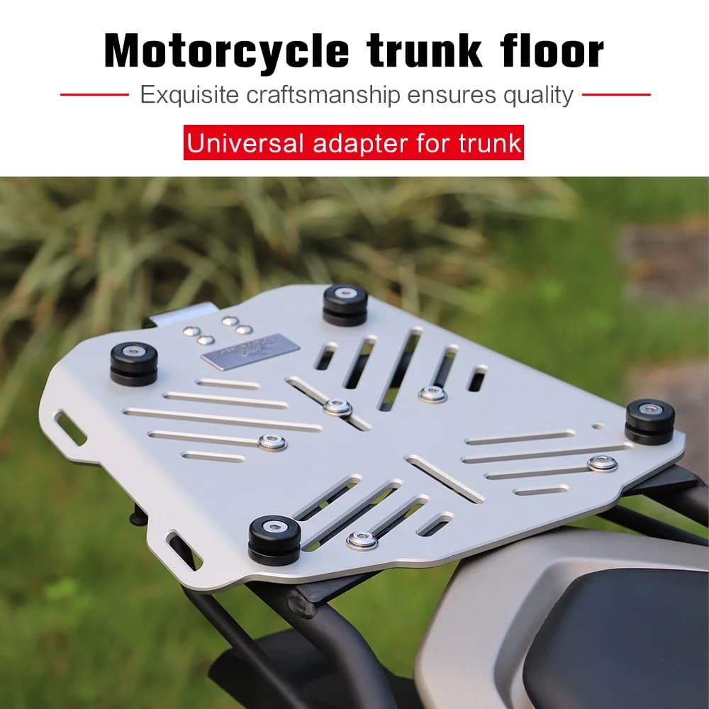26L/35L/36L/45L/55L/65L Moto Top Posteriore Scatola Dei Bagagli Staffa Piastra Tronco Boot Piastra di Base A Sgancio Rapido Mensola supporto in alluminio