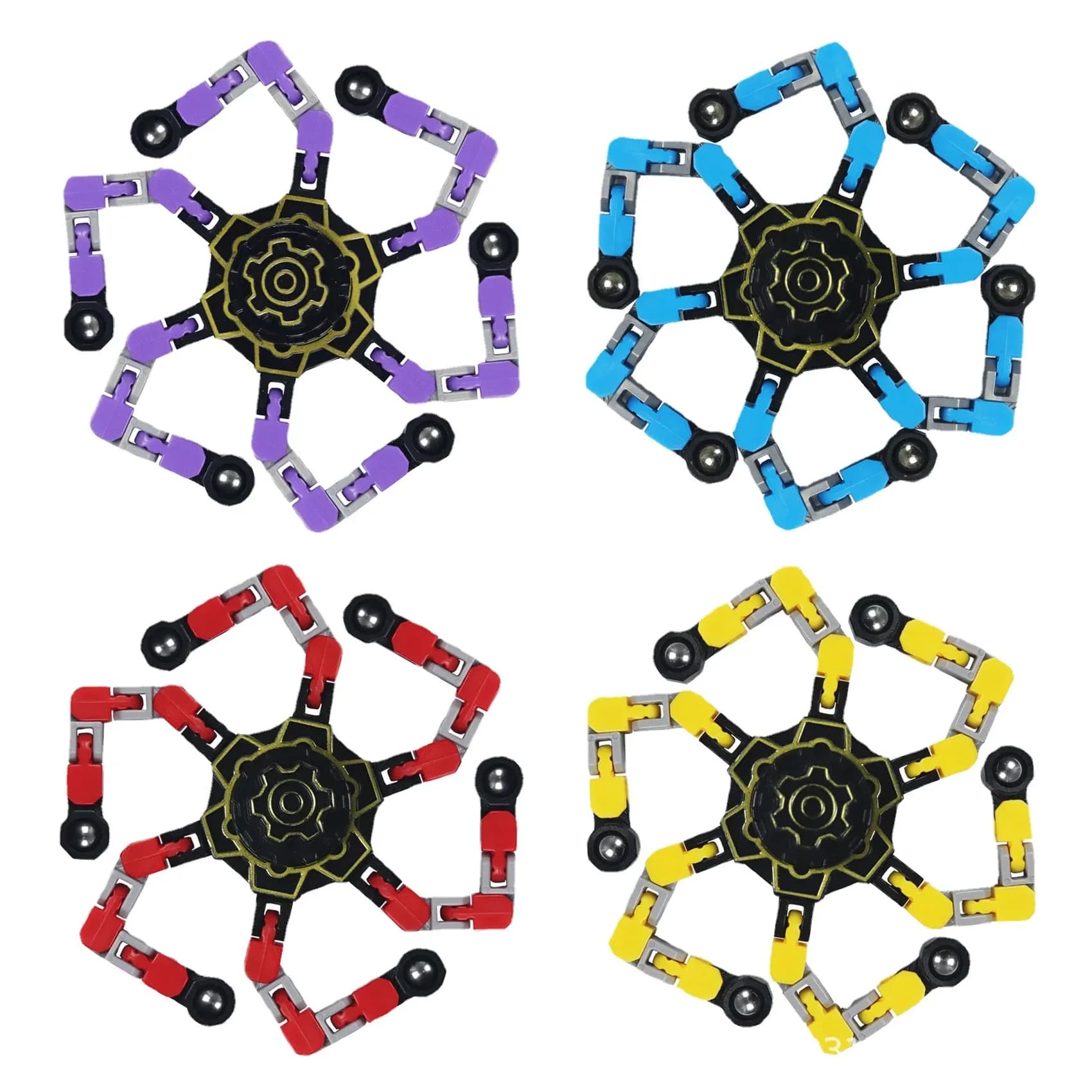 Fidget Spinners Transformable for Kids and Adults Stress Relief Sensory Toys for Boys and Girls Finger Gyro Decompression Toy