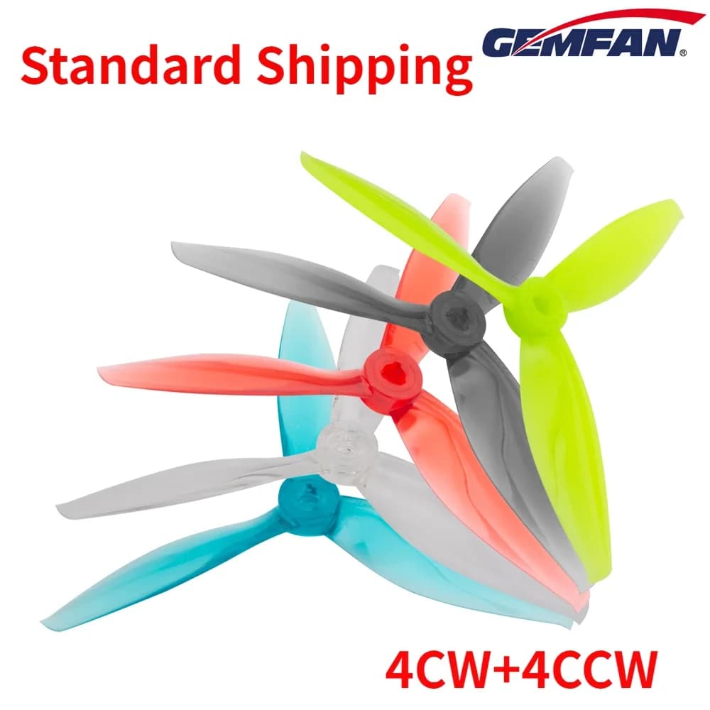4 paia (4CW + 4CCW) Gemfan Flash 5144 5.1X4.4X3 elica PC a 3 pale per droni RC FPV Freestyle da 5 pollici parti fai da te