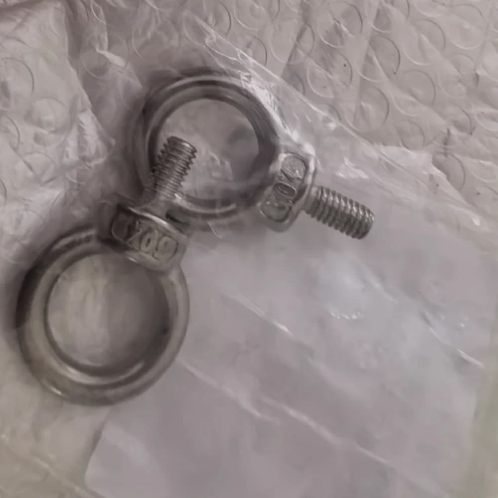 1Pcs M8 M10 To M24 304 (A2) Stainless Steel Eye Bolt Lifting Eye Screw Ring Hooking Screw Marine Ring Loop Hole for Cable Rope