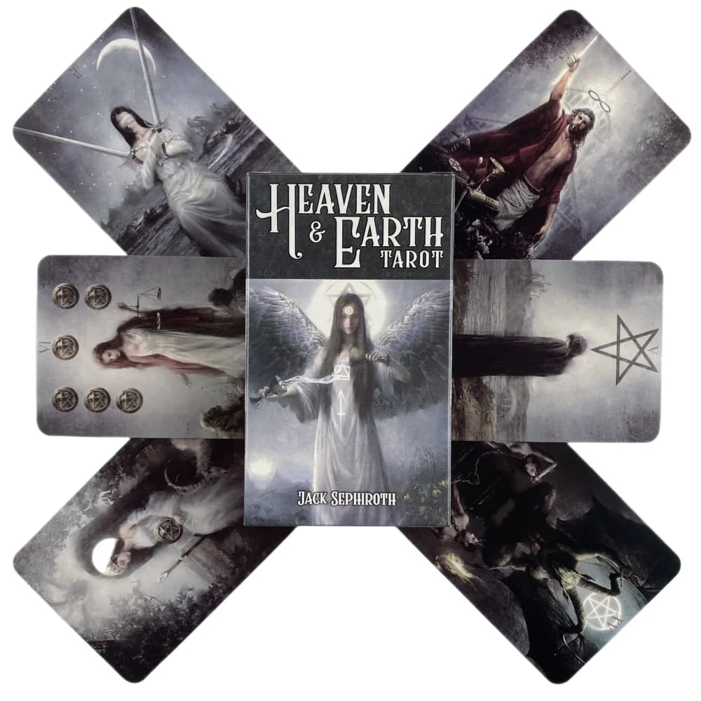 Carte dei Tarocchi Cielo e Terra, un mazzo da 78 carte, edizione Oracle English Visions per divinazione, giochi da tavolo
