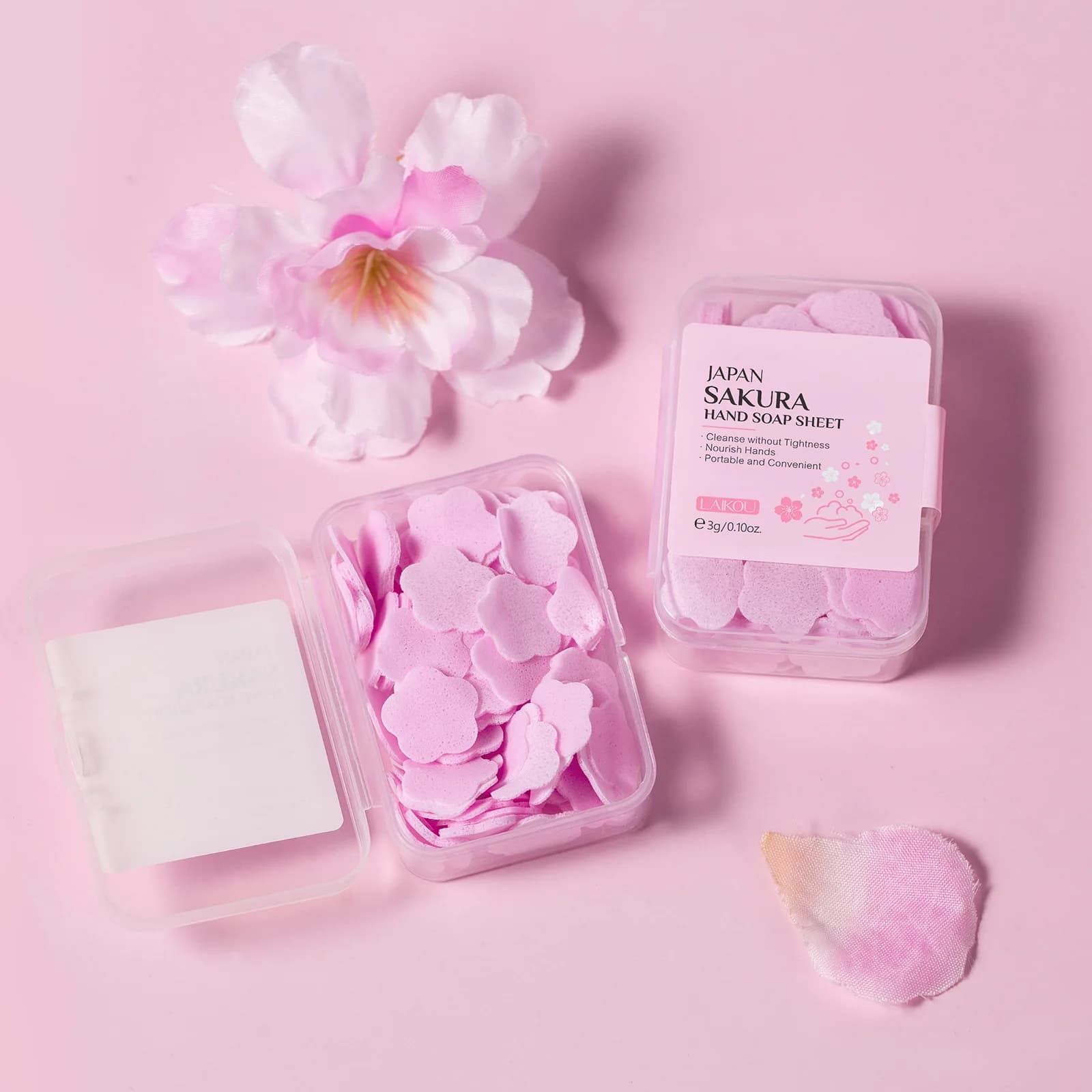 Viaggi Campeggio Escursionismo Sapone monouso in scatola Fiocchi Sapone portatile Carta Lavaggio a mano Compresse di sapone per la pulizia Saponi profumati per WC