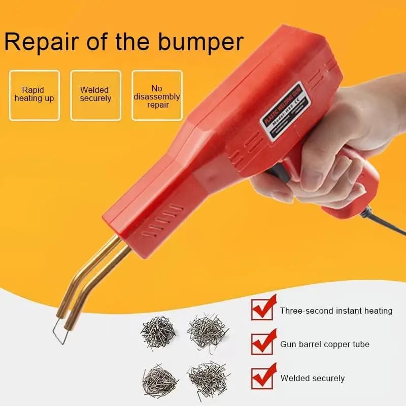 Car Bumper Dashboard Repair Kit Plastic Welder Tool 4 in 1 Hot Stapler with 4 Types of Staples for Kayak Plastic Product Repairs