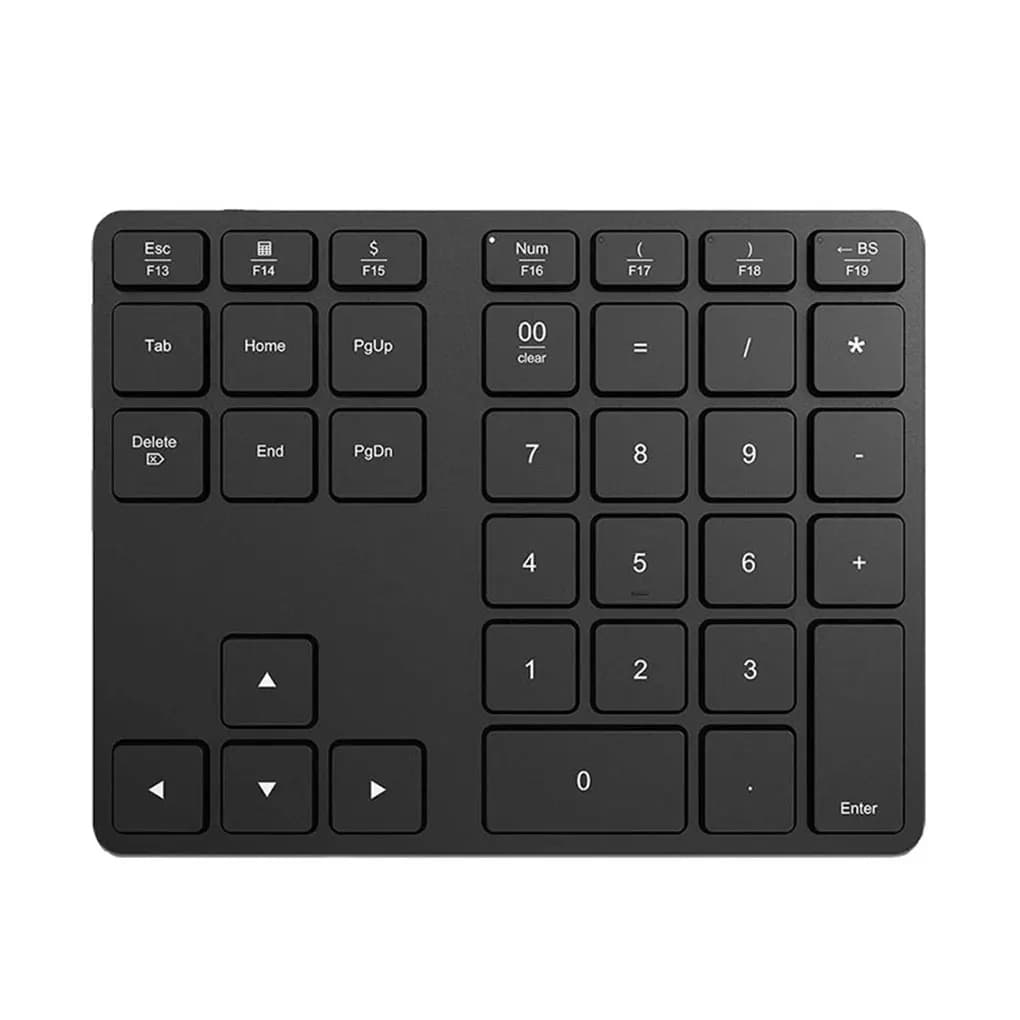 Mini tastiera portatile in metallo Tastierino numerico universale 2.4G Accessori per tastiera a 35 tasti compatibili con Bluetooth Ferro