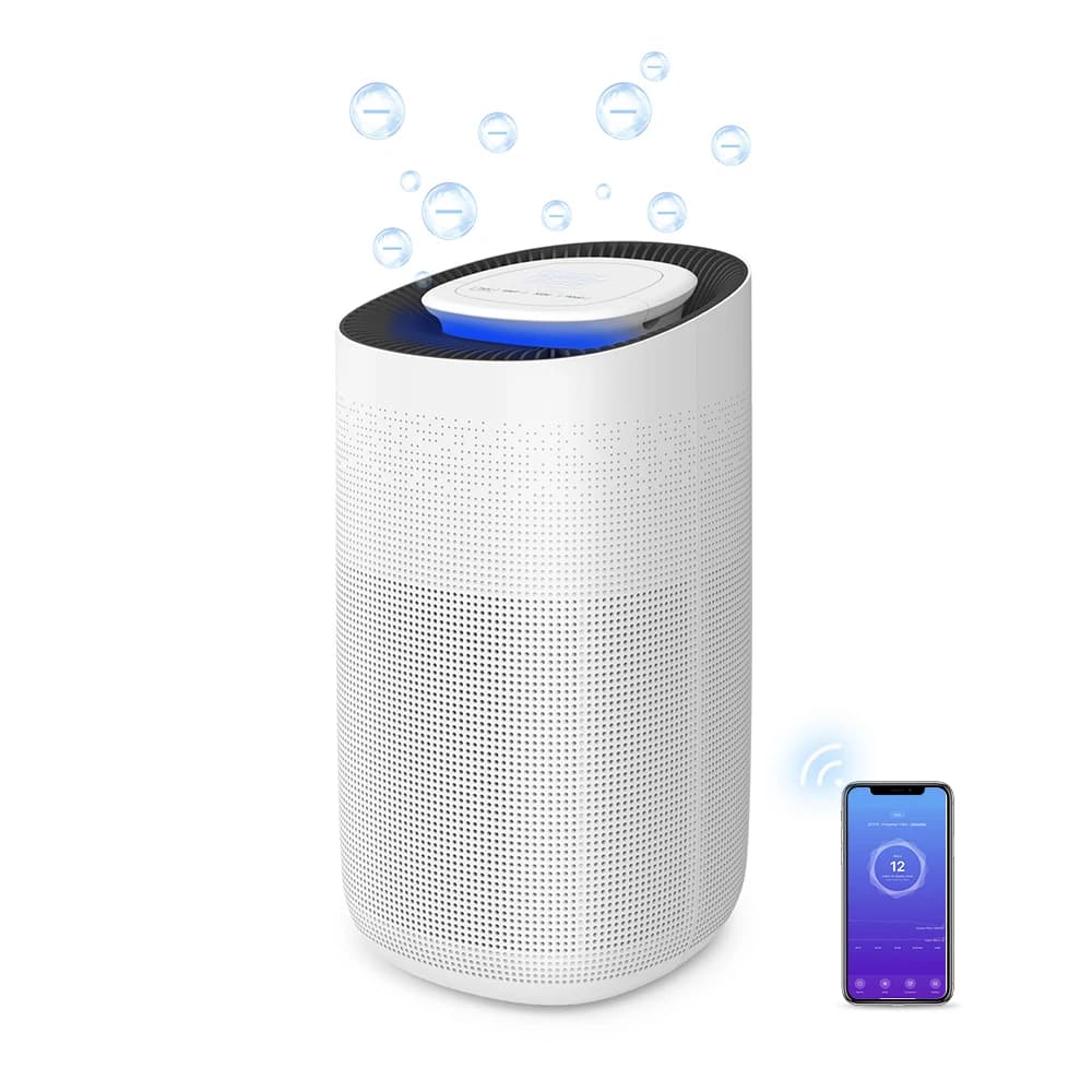 Indoor LED Light Air Cleaner Air Purifier 220V 50Hz 3-in-1 True HEPA OEM