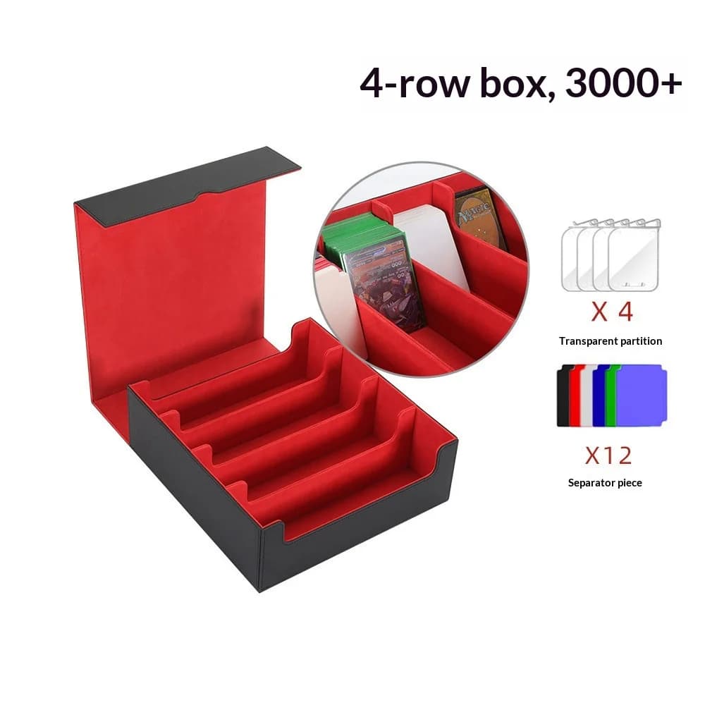 Scatola Porta Carte da 3000 Carte, Organizzatore Pratico per Carte da Basket, Contenitore Multiuso per Carte Collezionabili, Regalo per Conservazione Carte da Gioco