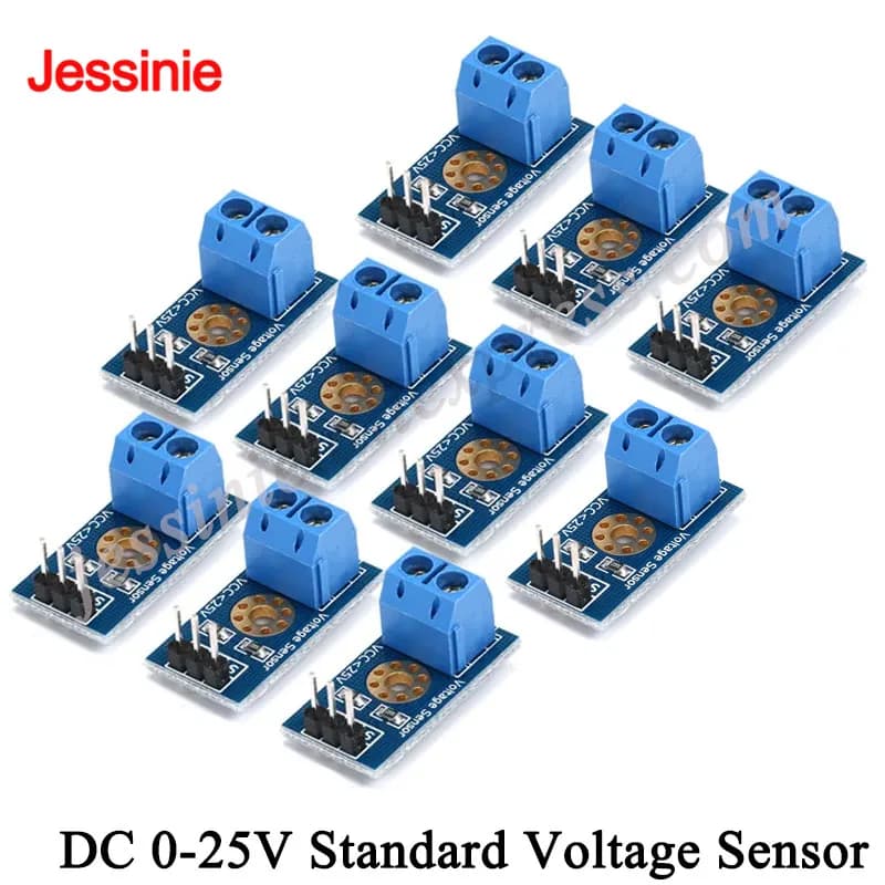 10 Pz/1 pz DC 0-25 V Modulo Sensore di Tensione Standard Prova Mattoni Elettronici Robot Intelligente per arduino Kit Fai Da Te Elettronica Intelligente