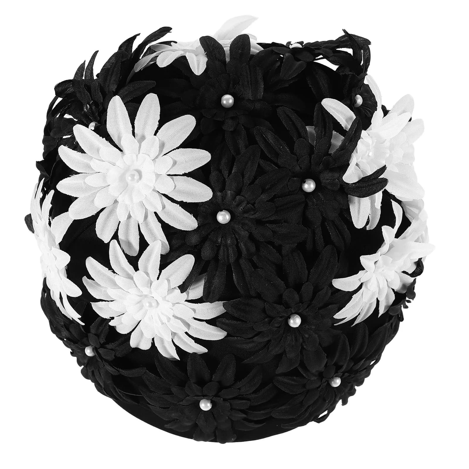 Cuffia da Nuoto Floreale Ricamata per Donne, Cappello da Bagno Riutilizzabile, Elegante e Impermeabile per Piscina e Feste, Adatto per Capelli Lunghi