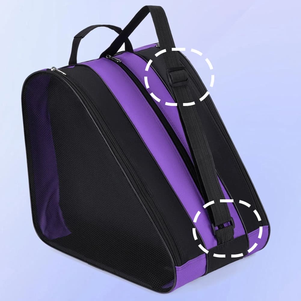 Roller Skate Bag Ski Snow Boots Bag Multi-Compartments Ice-Skating Shoulder Bag Skiing Roller Skate Storage Bag for Ski Sports