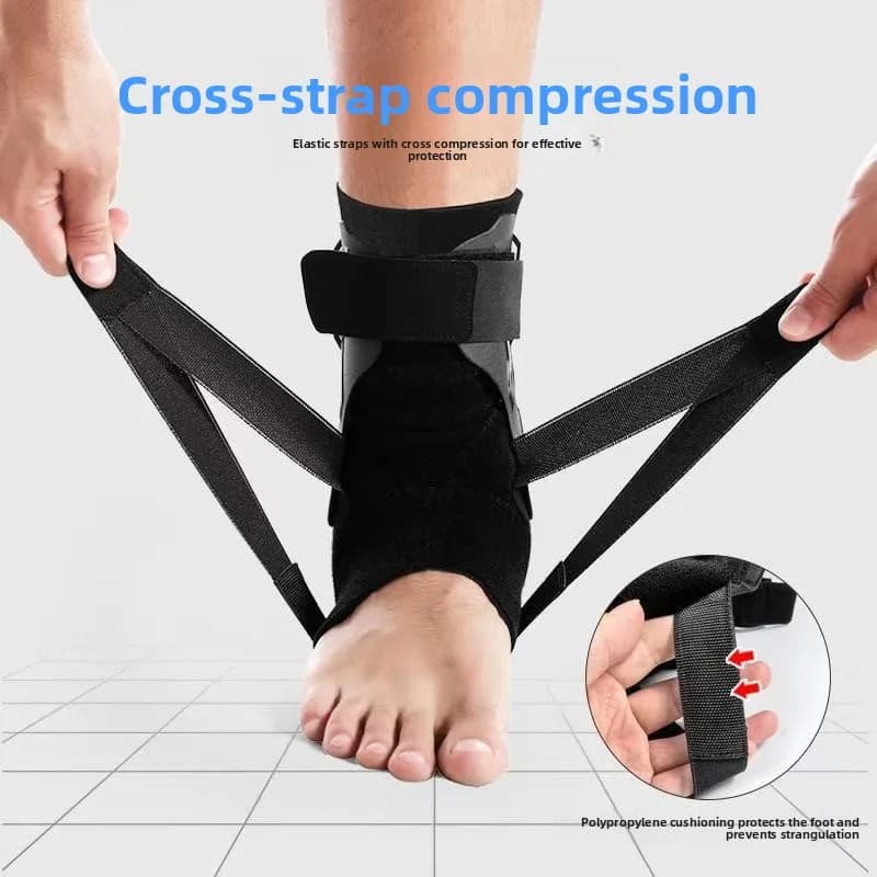 1 pz Tutore per caviglia per distorsione Supporto per caviglia con stabilizzatori laterali per uomo Donna Stabilizzatore per stecca per caviglia Recupero tendinite