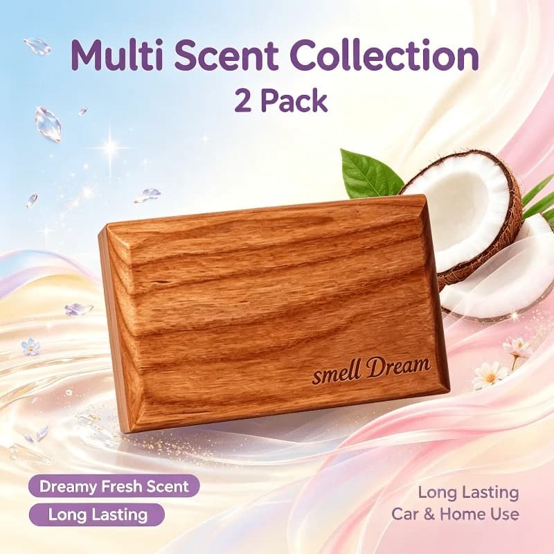 Car Air Freshener Natural Wood Aromatherapy Diffuser Soothing Scent for Peaceful Sleep Decor Ornament for Bedroom Office