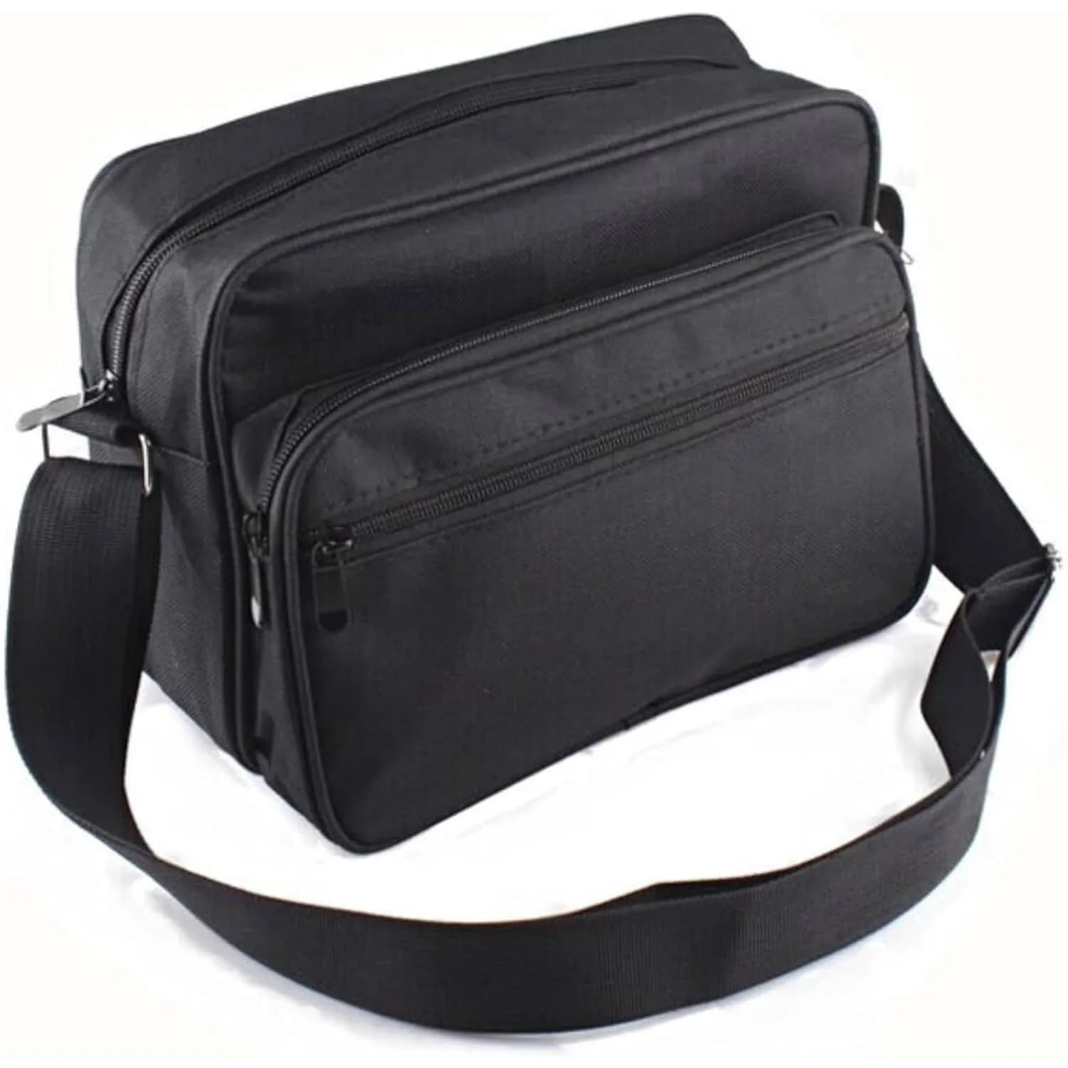 Borsa portautensili da zaino, resistente, nera, custodia portatile, organizer, in tela spessa, resistente all'usura