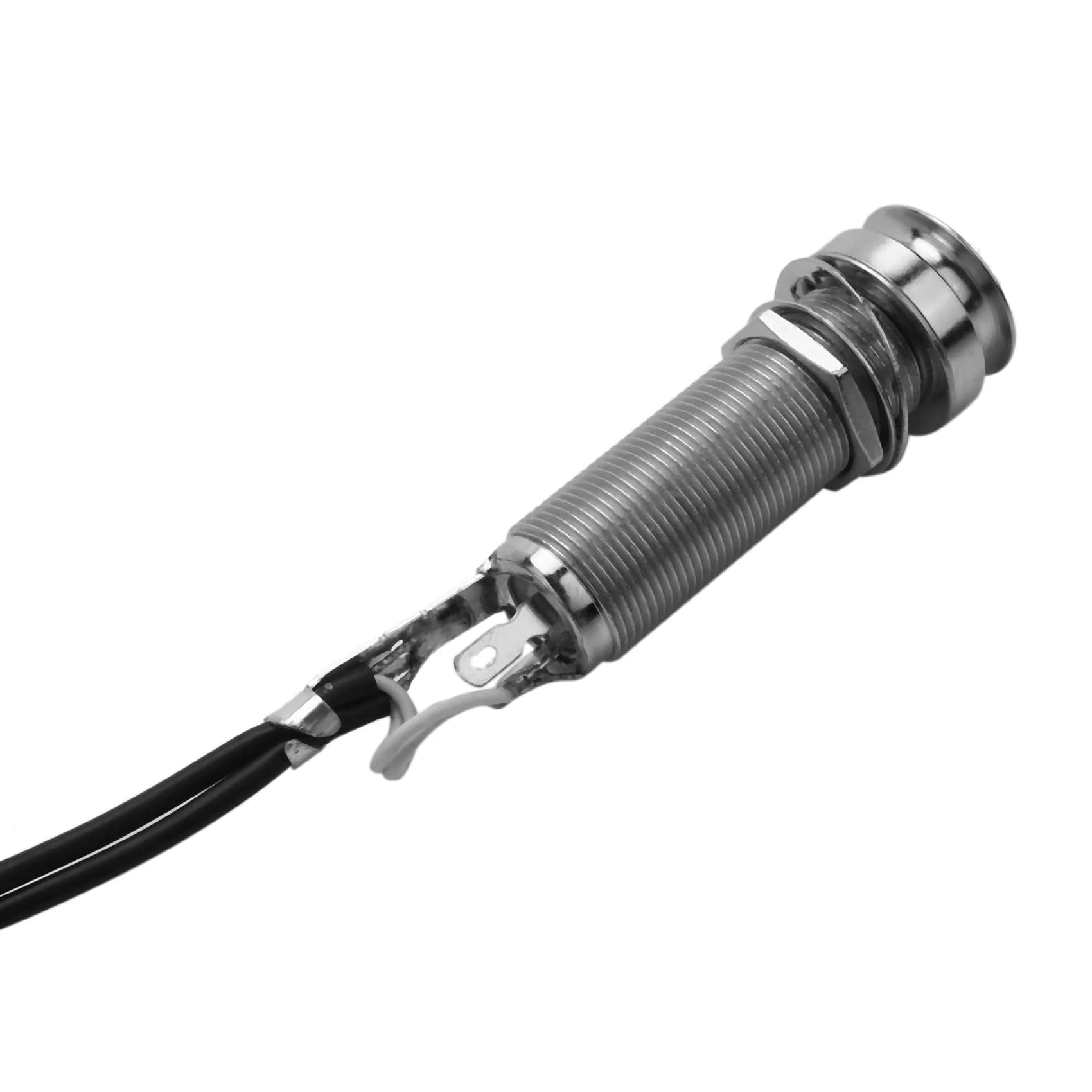 ABVH-5X Trasduttore a disco piezoelettrico 2 in 1 con jack di uscita da 1/4 di pollice e cavo da 21 pollici per chitarra, violino, ukulele (con copertura)