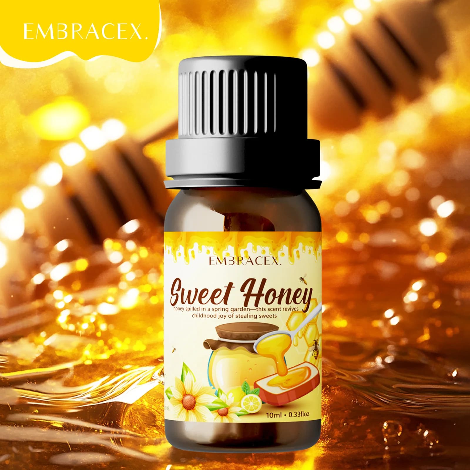 10ml Honey Delicious Essential Oil Sweet fragrance Aromatherapy for long-lasting car for perfume to give to friends