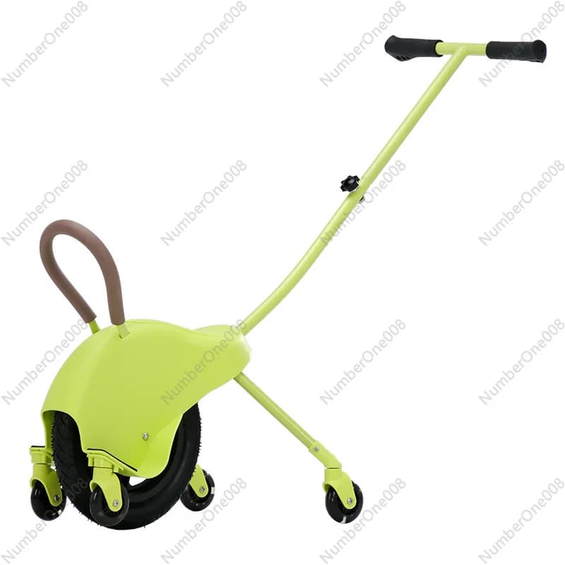 Parent Child Unicycle with Training Wheels Seat Outdoor Camping Lightweight Kids Stroller Portable Walking Toy Car