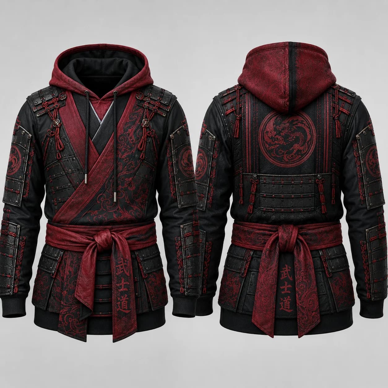 Mens 3D Printed Tactical Vest Look Hoodie Polyester Zip Up Sweatshirt Outdoor Streetwear Graphic Jacket with Faux Pocket