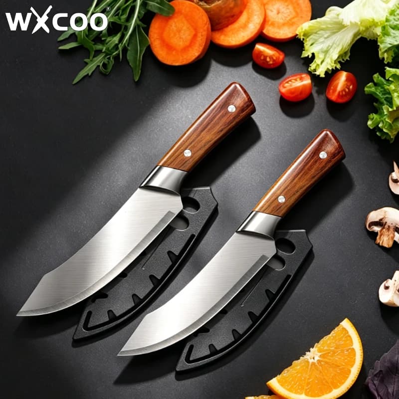 Coltello da Disosso WXCOO in Acciaio Inossidabile, Coltello da Cucina e Barbecue per Carne, Robusto e Durevole, Forgiato a Mano, Coltello da Macellaio