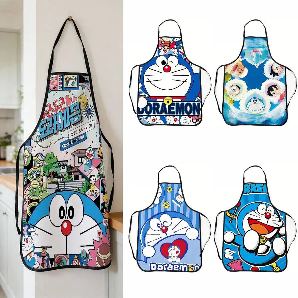 Grembiule Anime Doraemon per Bambini, Donna, Uomo, Unisex, per Cucina, Chef, Pasticceria