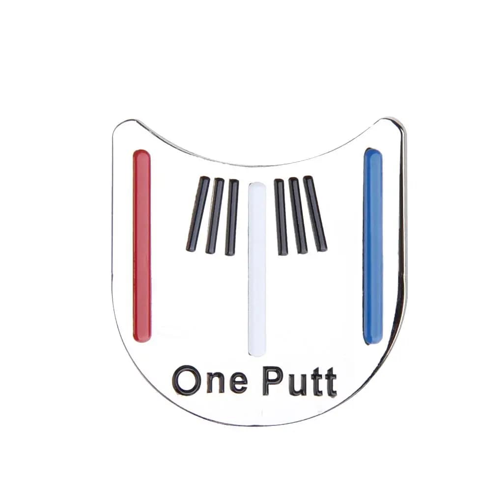 Golf ball indicator, support for alignment of training with hat clip, gift for golfers