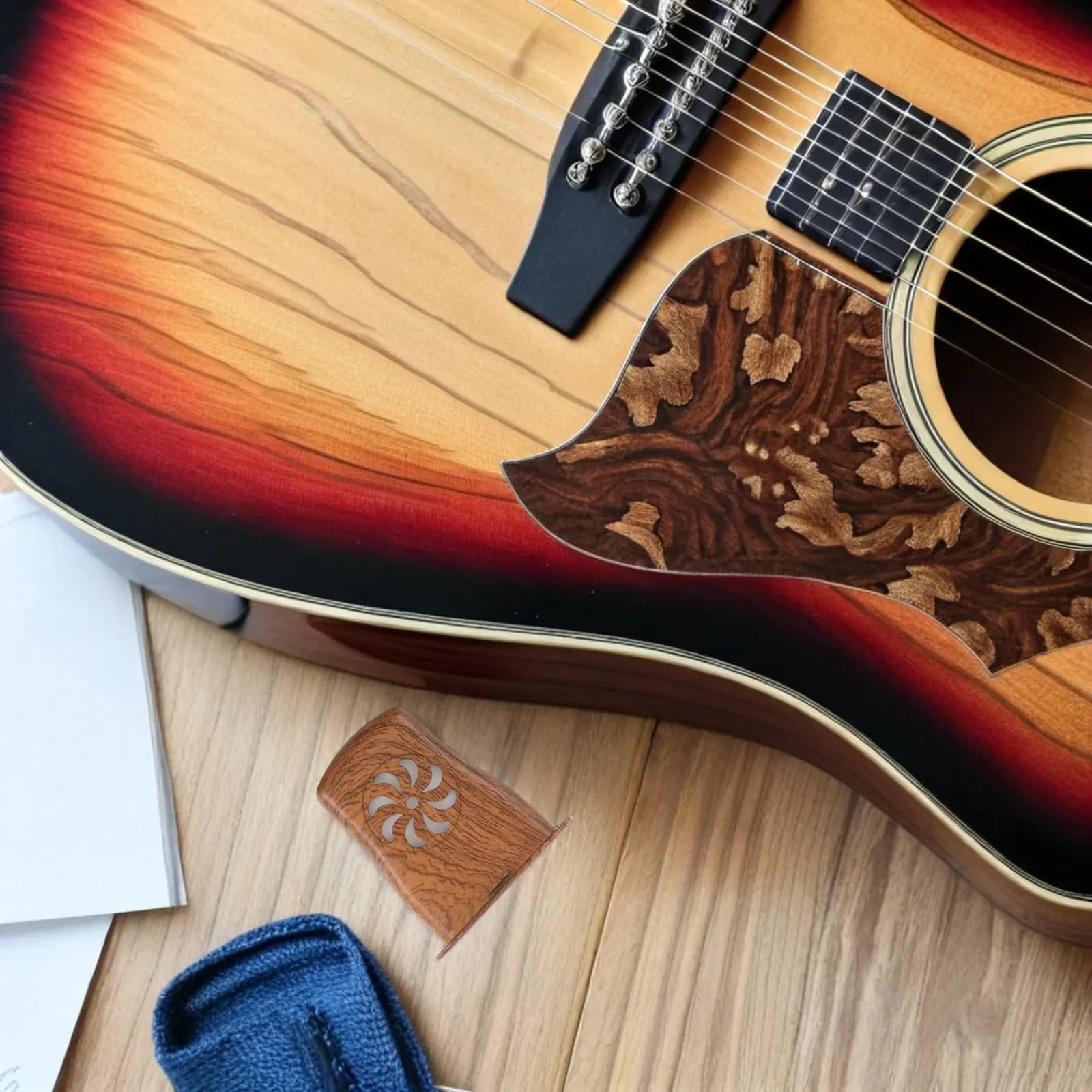 4Pcs Guitar Sound Hole Humidifier Non-Drip Acoustic Humidifier for Classical Folk Guitars Moisture Control Home