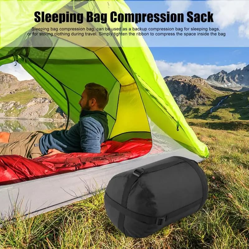 Sacco di compressione Sacco a pelo impermeabile Sacco di copertura Sacco da campeggio Escursionismo Zaino in spalla Sacco di compressione Sacco per vestiti