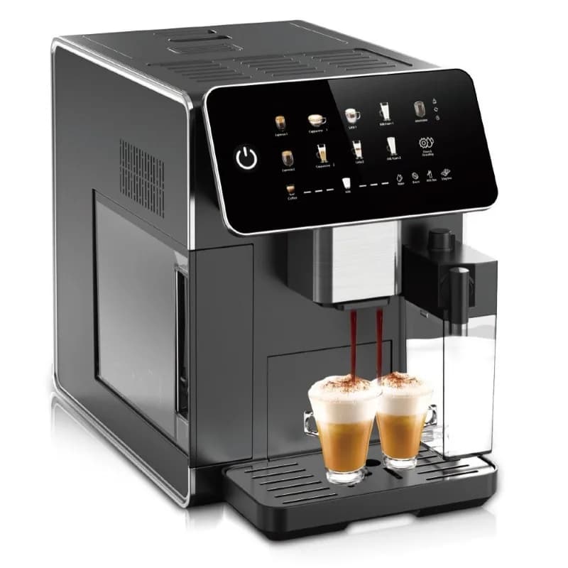 European Standard Fully Automatic Coffee Machine Built In Auto Cleaning Espresso Maker with Milk Frother