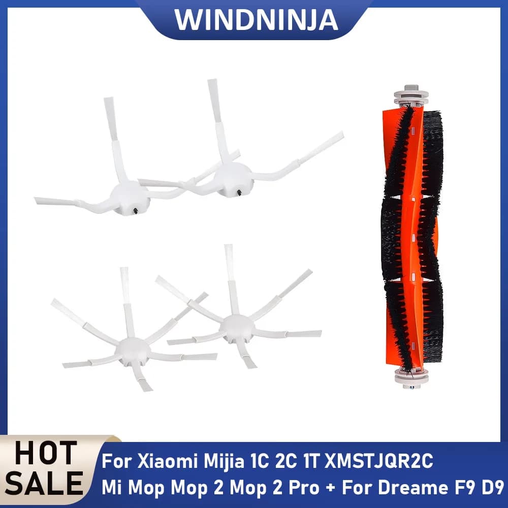 Spazzola laterale a rullo per Xiaomi Mijia 1C 2 C 1T MI Robot Vacuum Mop/Mop 2/Mop 2 Pro+ e Dreame F9 D9 - Ricambio per aspirapolvere