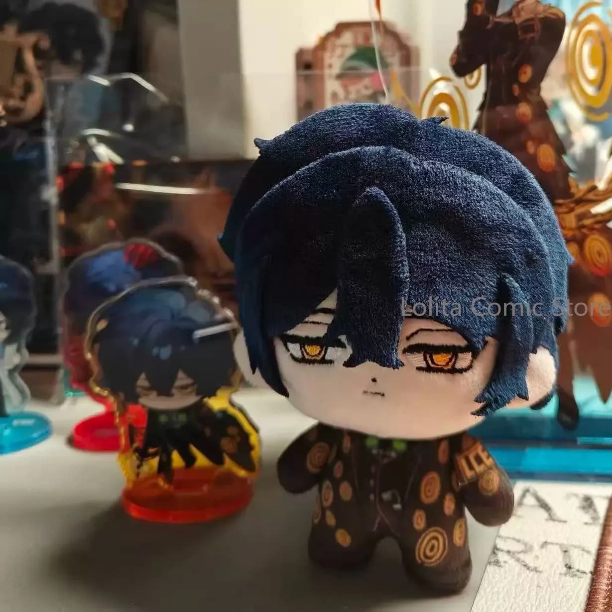 Limbus Company Hohenheim 10cm Cute Cosplay Plush Doll Cartoon Stuffed Toy Bag Charm Plush Backpack Pendant Collection Fan Gift