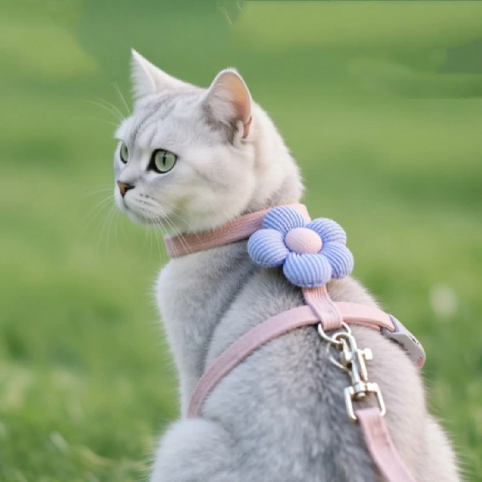 Cat Harness And Leash Sets Adjustable Dog Harness For Small Dog Leash Breashable Pet Harness Out Walking Dog Strap
