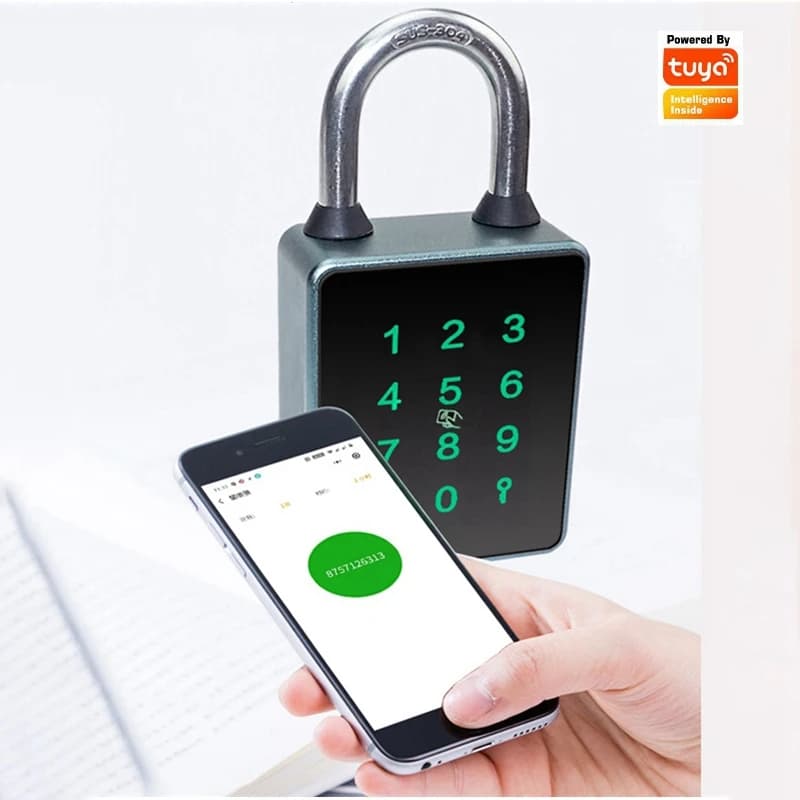 4 in 1 impermeabile Tuya Bluetooth APP telecomando password chiave scheda IC lucchetto intelligente borsa per bagagli antifurto serratura elettronica