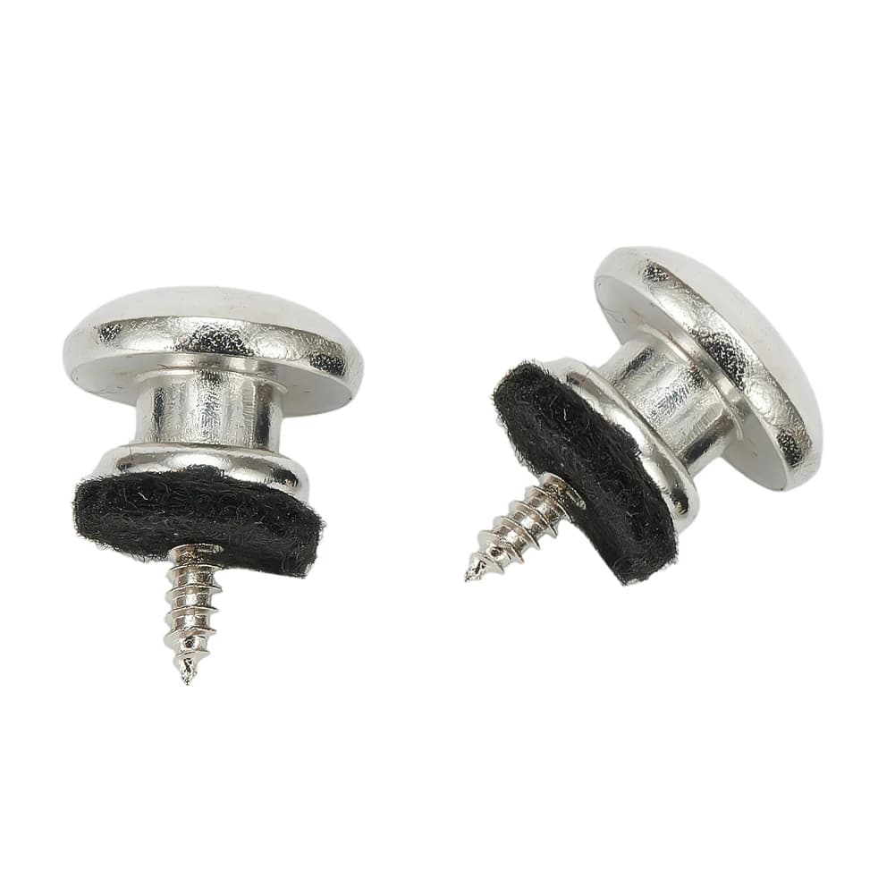 2Pcs Guitar Strap Button Locks With Secure Screws For Bass Ukulele And Electric Guitar Strap Buckle System Music Instruments