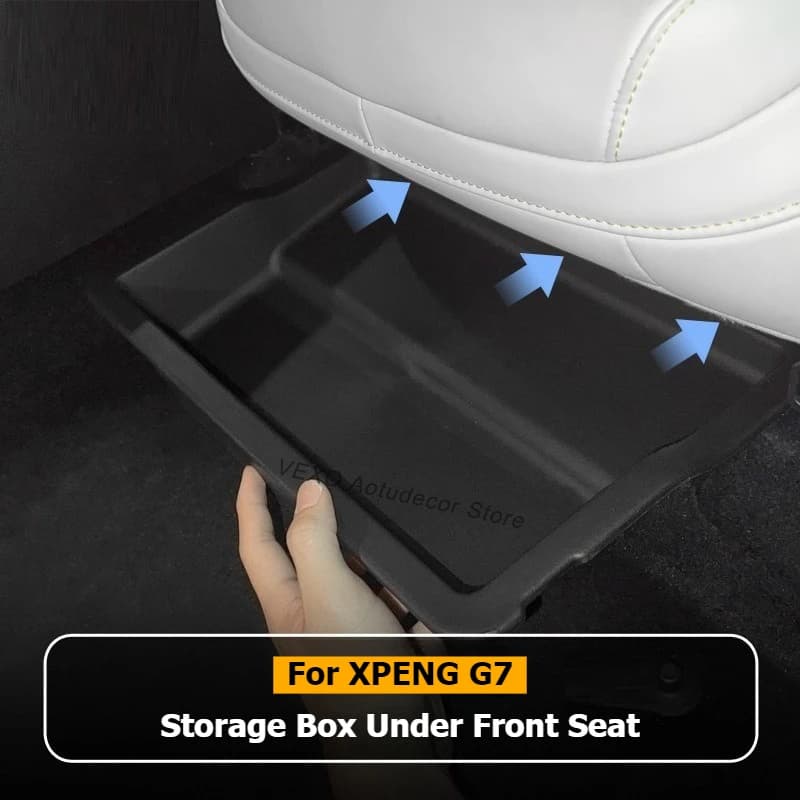 Per Xpeng G6 2025 Auto Sotto Il Sedile Scatola di Immagazzinaggio Organizzatore Passeggero Anteriore Posteriori Console Scatola di Immagazzinaggio Cassetto Tiyding Organizer Caso